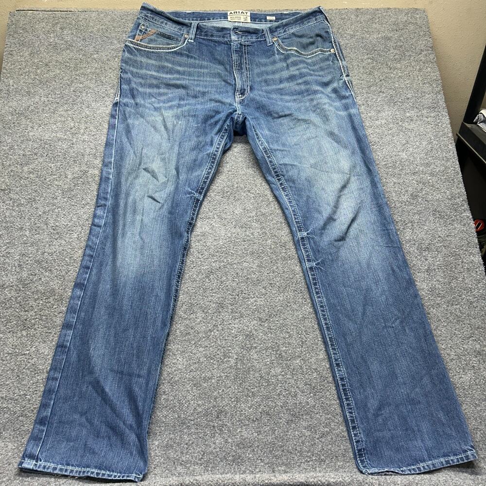 Ariat M4 Men's Relaxed Bootcut Jeans Western Y2K Medium Wash Blue Size 40x36